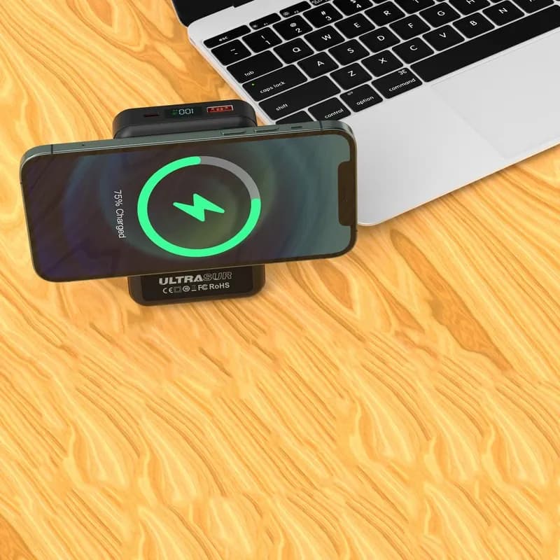 پاوربانک وایرلس اولتراسور ultrasur مدل U-PW5 ظرفیت 10000 میلی آمپر — تصویر ۵