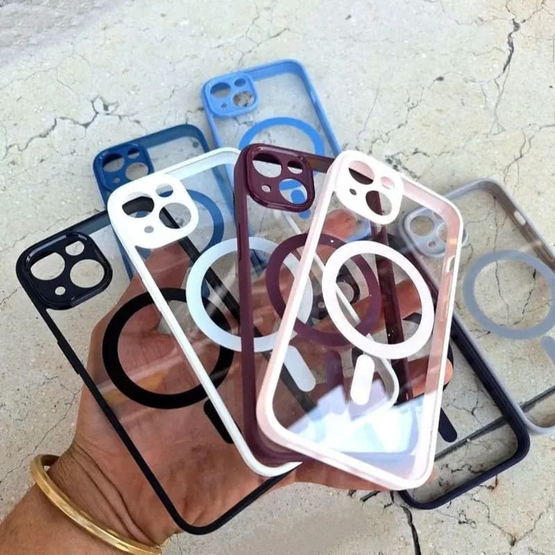 کاور طرح کیلیر مگسیف مناسب برای گوشی موبایل اپل Iphone 13 — تصویر ۳