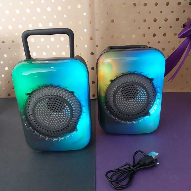 اسپیکر بلوتوثی قابل حمل گریت نایس Great nice مدل GTS-1867 + نور RGB — تصویر ۵