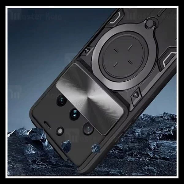 قاب ضد ضربه مگنتی Realme 11 5G China Magnetic Support Case دارای محافظ دوربین — تصویر ۴