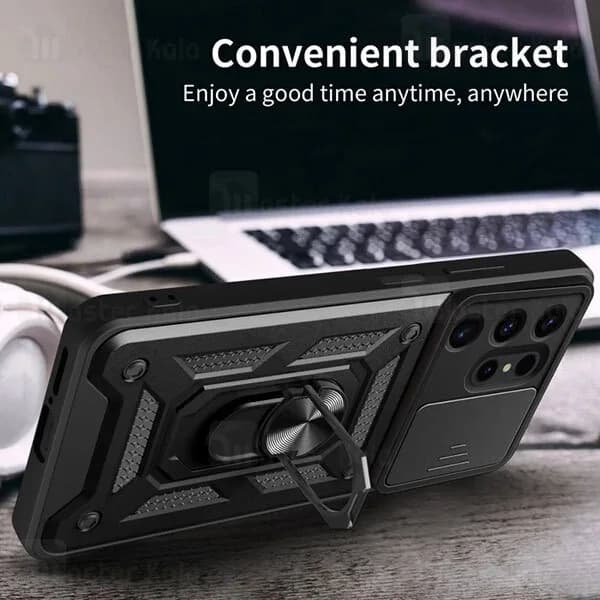 گارد محافظ ضد ضربه انگشتی Samsung Galaxy S24 ULTRA SHUNIJA Case دارای محافظ دوربین — تصویر ۶