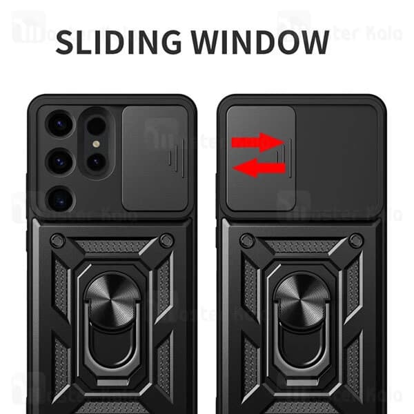 گارد محافظ ضد ضربه انگشتی Samsung Galaxy S24 ULTRA SHUNIJA Case دارای محافظ دوربین — تصویر ۳