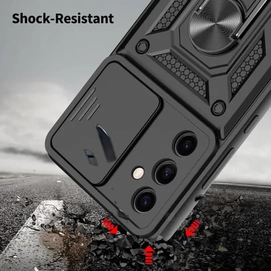 گارد محافظ ضد ضربه انگشتی Samsung Galaxy S23 FE SHUNIJA Case دارای محافظ دوربین — تصویر ۴