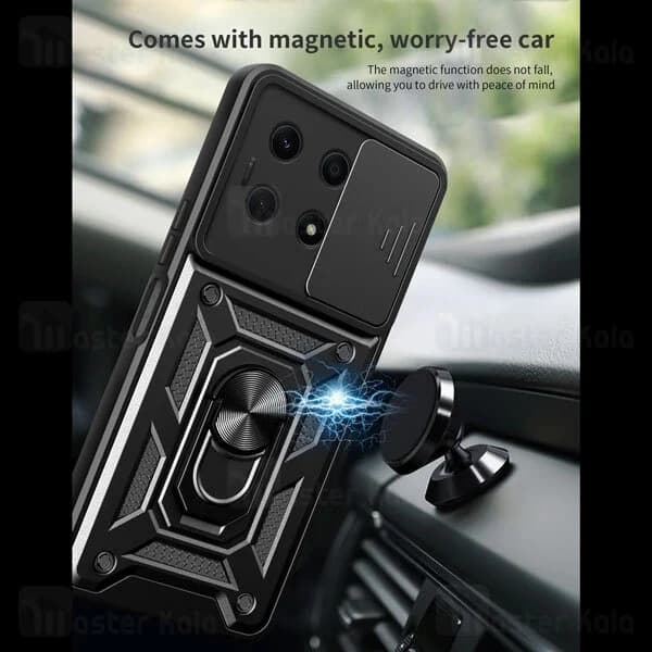 گارد محافظ ضد ضربه انگشتی Honor X6a SHUNIJA Case دارای محافظ دوربین — تصویر ۷
