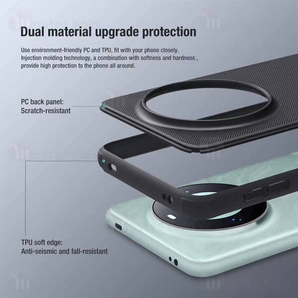 قاب محافظ نیلکین هواوی Huawei Mate 60 Pro / Mate 60 Pro Plus Nillkin Frosted Shield Pro — تصویر ۵