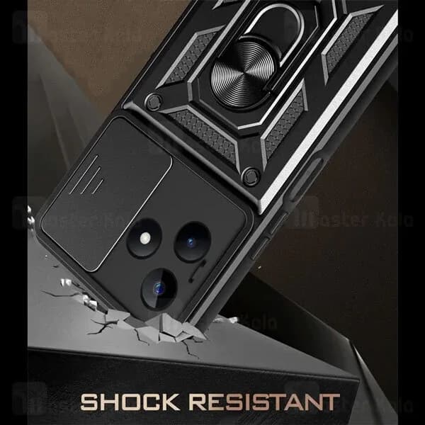 گارد محافظ ضد ضربه انگشتی Realme C51 SHUNIJA Case دارای محافظ دوربین — تصویر ۳