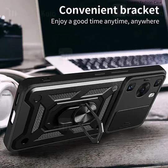 گارد محافظ ضد ضربه انگشتی Huawei P60 / P60 Pro SHUNIJA Case دارای محافظ دوربین — تصویر ۳