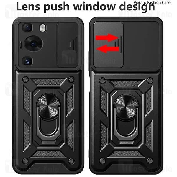 گارد محافظ ضد ضربه انگشتی Huawei P60 / P60 Pro SHUNIJA Case دارای محافظ دوربین — تصویر ۵