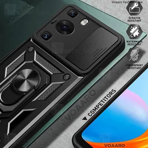 گارد محافظ ضد ضربه انگشتی Huawei P60 / P60 Pro SHUNIJA Case دارای محافظ دوربین — تصویر ۶