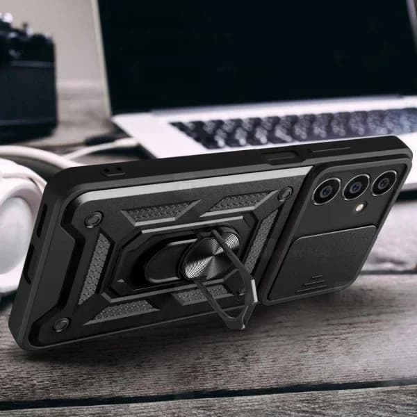 گارد محافظ ضد ضربه انگشتی Samsung Galaxy S24 SHUNIJA Case دارای محافظ دوربین — تصویر ۴