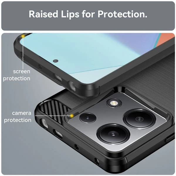 قاب فیبر کربنی شیائومی Xiaomi Redmi Note 13 4G Rugged Armor Fiber Carbon — تصویر ۷