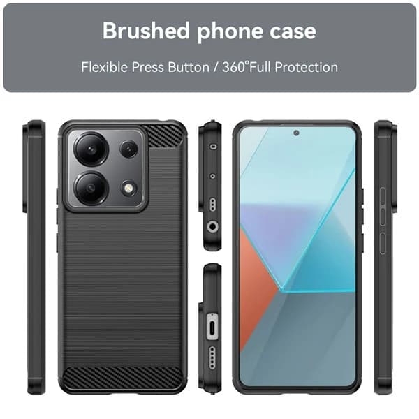 قاب فیبر کربنی شیائومی Xiaomi Redmi Note 13 4G Rugged Armor Fiber Carbon — تصویر ۴
