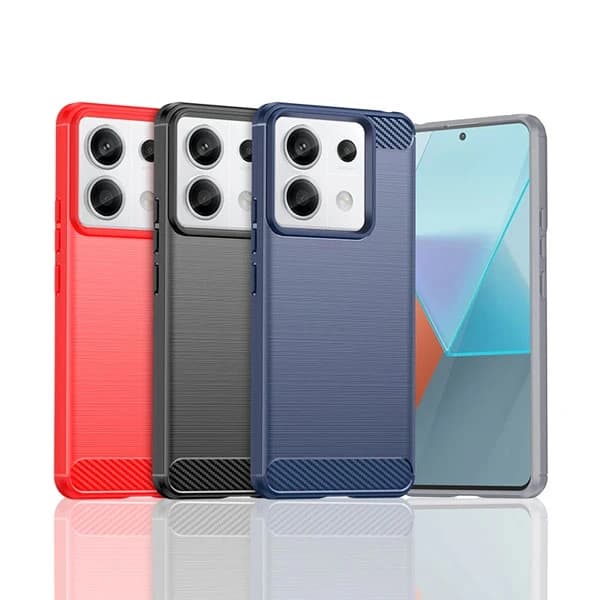 قاب فیبر کربنی شیائومی Xiaomi Redmi Note 13 Pro 5G / Poco X6 5G Rugged Armor Fiber Carbon — تصویر ۳