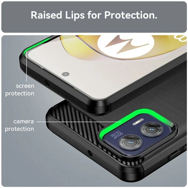 قاب فیبر کربنی موتورولا Motorola Moto G73 Rugged Armor Fiber Carbon — تصویر ۵