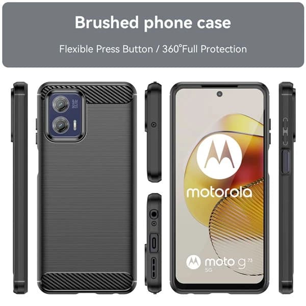 قاب فیبر کربنی موتورولا Motorola Moto G73 Rugged Armor Fiber Carbon — تصویر ۳