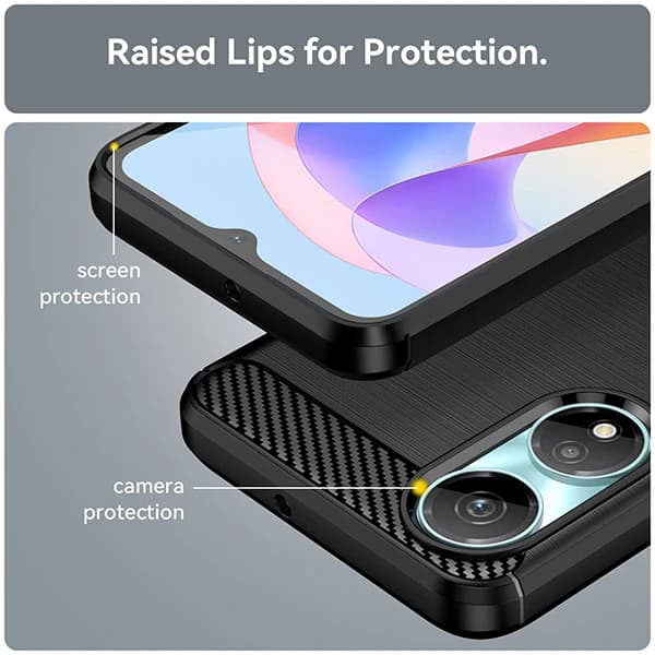 قاب فیبر کربنی Honor X5 Plus Rugged Armor Fiber Carbon — تصویر ۲