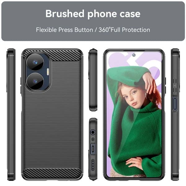 قاب فیبر کربنی ریلمی Realme C55 Rugged Armor Fiber Carbon — تصویر ۴