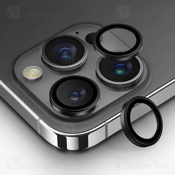 پک 3تایی محافظ لنز فلزی دوربین مانکی Apple iPhone 15 Pro / iPhone 15 Pro Max Monkey Lens Shield — تصویر ۴