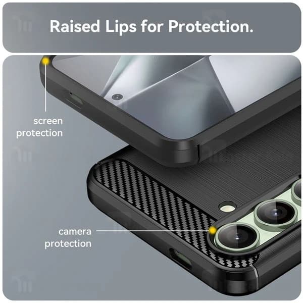 قاب فیبر کربنی سامسونگ Samsung Galaxy S24 FE Rugged Armor Fiber Carbon — تصویر ۸