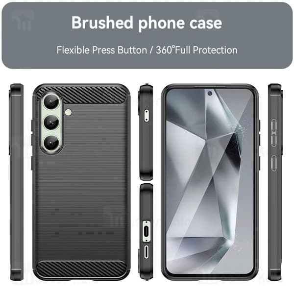 قاب فیبر کربنی سامسونگ Samsung Galaxy S24 FE Rugged Armor Fiber Carbon — تصویر ۴