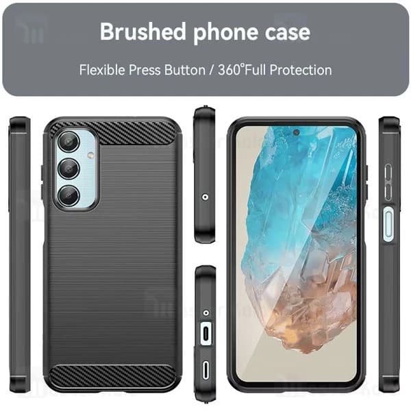 قاب فیبر کربنی سامسونگ Samsung Galaxy M35 Rugged Armor Fiber Carbon — تصویر ۳