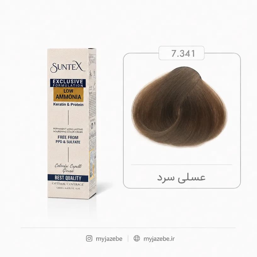 رنگ مو سانتکس 7.341 عسلی سرد