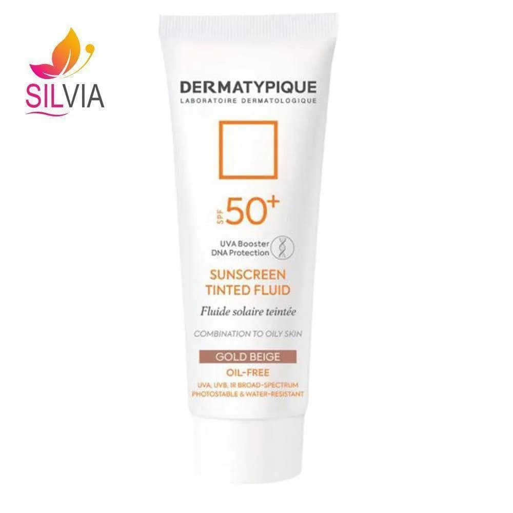 ضد آفتاب رنگی فلویید پوست مختلط و چرب +SPF50 درماتیپیک بژ طلایی