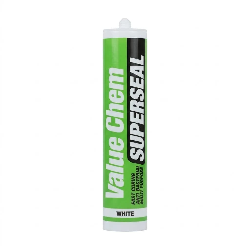 چسب سیلیکون سفید value clean 280 غفاری
