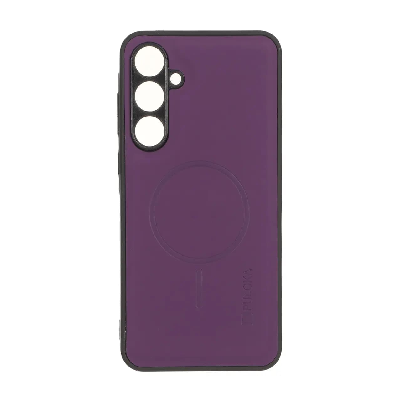 قاب Puloka جیر طرح مگ سیف Slim محافظ لنزدار Samsung Galaxy A35 – بنفش