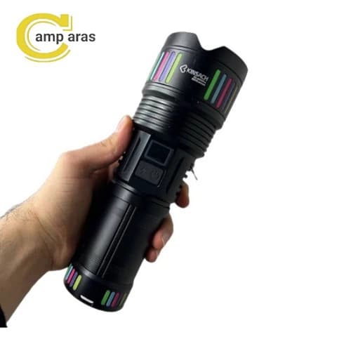 چراغ قوه زوم دار کینساچ KINSACH KS-G601Pro شارژی — تصویر ۷