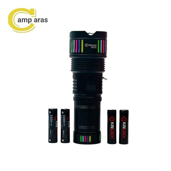 چراغ قوه زوم دار کینساچ KINSACH KS-G601Pro شارژی — تصویر ۹