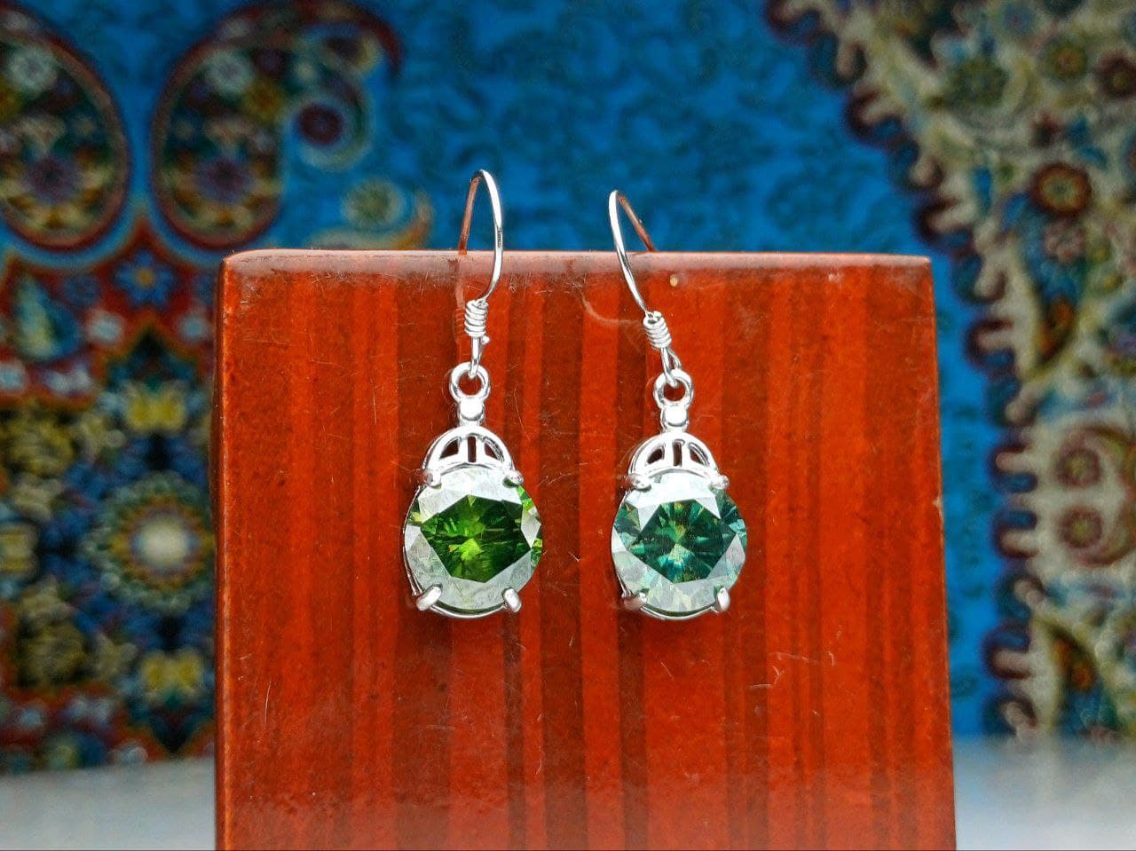 گوشواره موزانایت اصلی (الماس روسی)