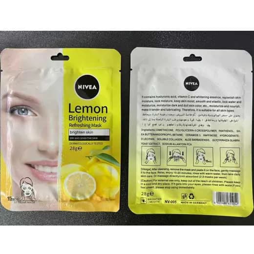 ماسک ورقه ای روشن کننده لیمو نیوا NIVEA حجم 28 گرم — تصویر ۲