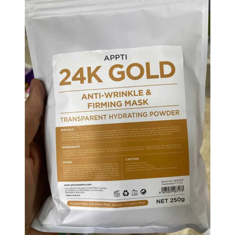 ماسک هیدروژلی طلای 24 عیار 250 گرمی اپتی Appti — تصویر ۴