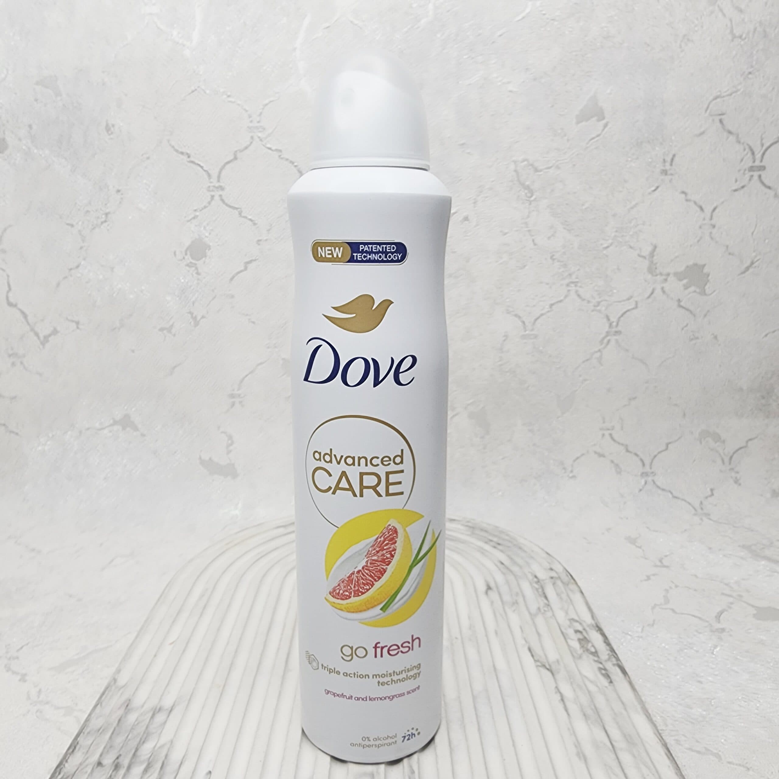 اسپری ضد تعریق داو مدل Advanced Care – رایحه گریپ‌فروت و علف لیمو – ماندگاری ۷۲ ساعته