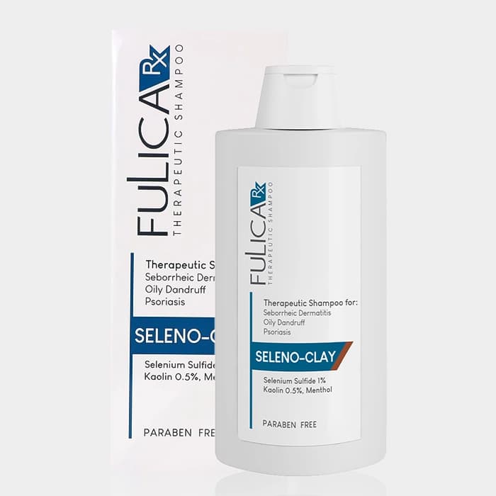 شامپو ضد شوره پوست سر چرب سلنوکلی فولیکا آر ایکس Fulica RX Seleno-Clay Oily Dandruff Shampoo 200ml — تصویر ۲