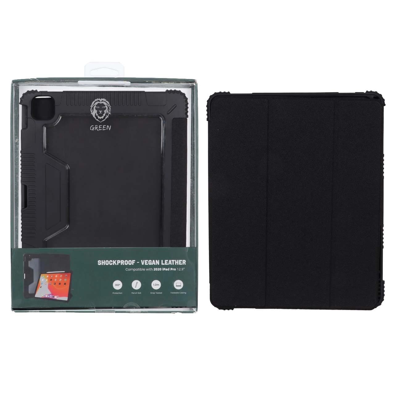 کاور “12.9 Green Lion iPad Pro 2020 مدل GNSPIPA129BK – مشکی – MN (پک ضعیف)