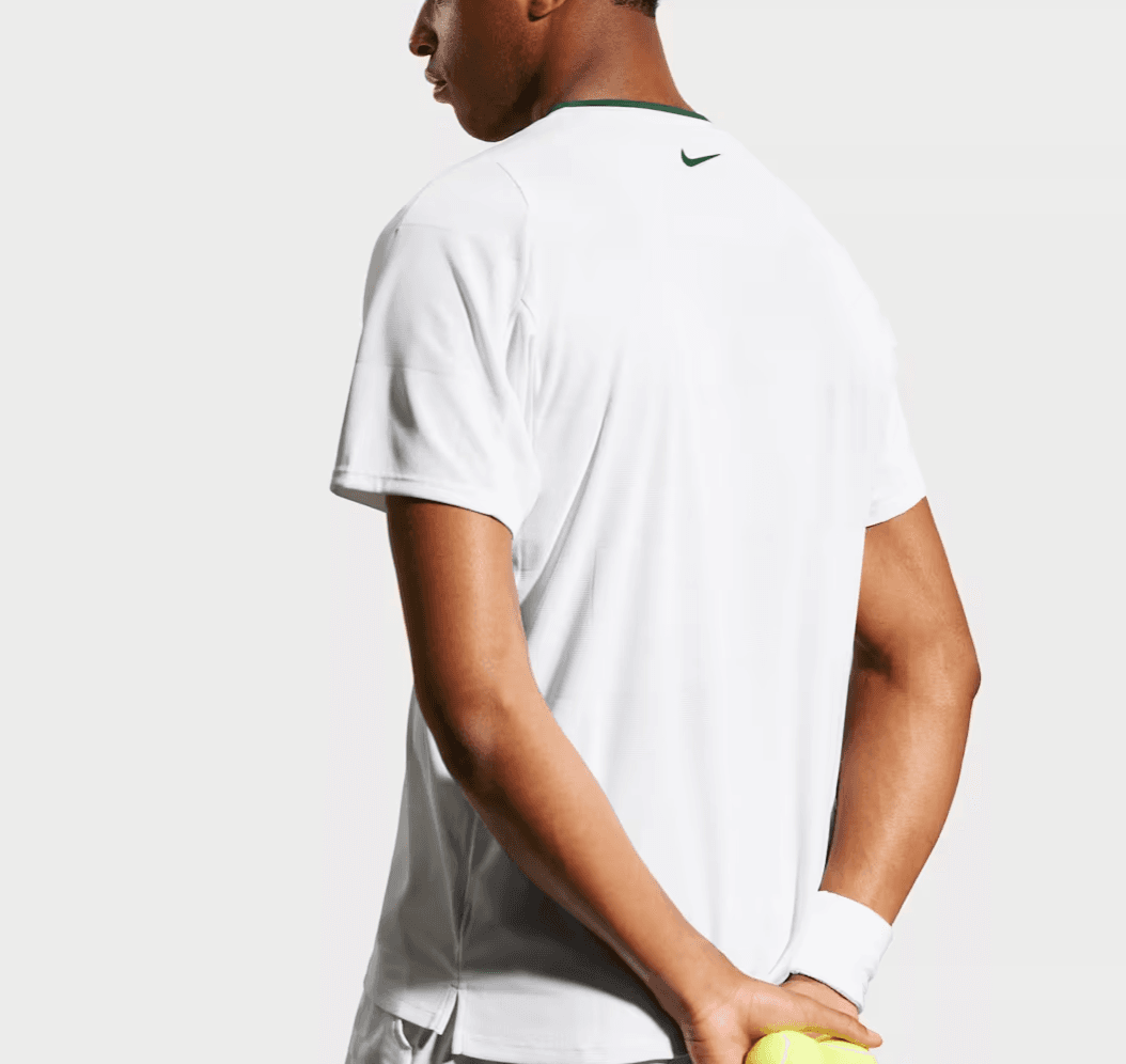 تیشرت تنیس مردانه نایک Nike Slam Dri-FIT ADV – سفید/سبز — تصویر ۷