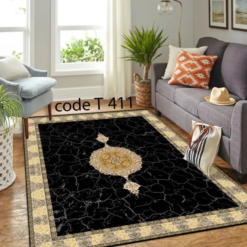 روفرشی کشدار طرح فرش کد FAM_T411