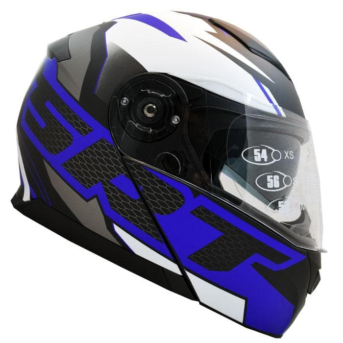 کلاه کاسکت فک متحرک RAPIDO مدل 950 SRT-MATT-BLUE-38P