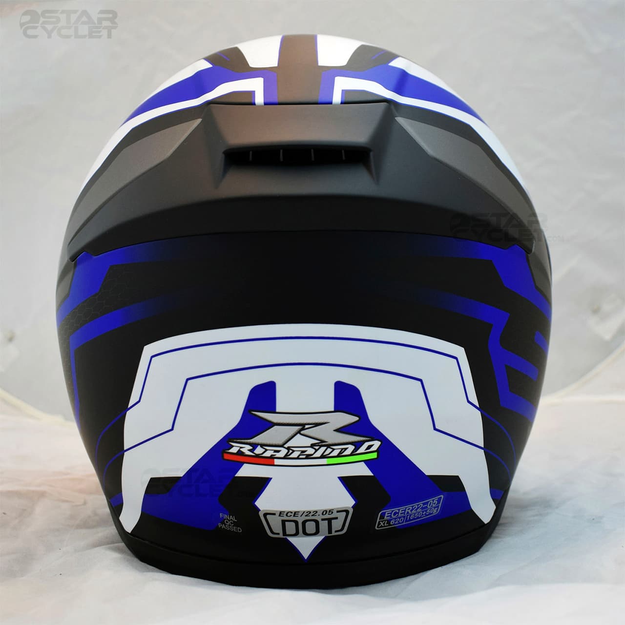 کلاه کاسکت فک متحرک RAPIDO مدل 950 SRT-MATT-BLUE-38P — تصویر ۴