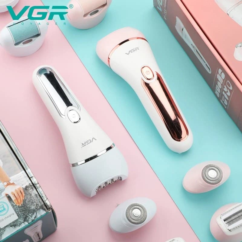 دستگاه اپیلاتور و اصلاح 6کاره بانوان VGR مدل V-733 (۶ اصل — تصویر ۳
