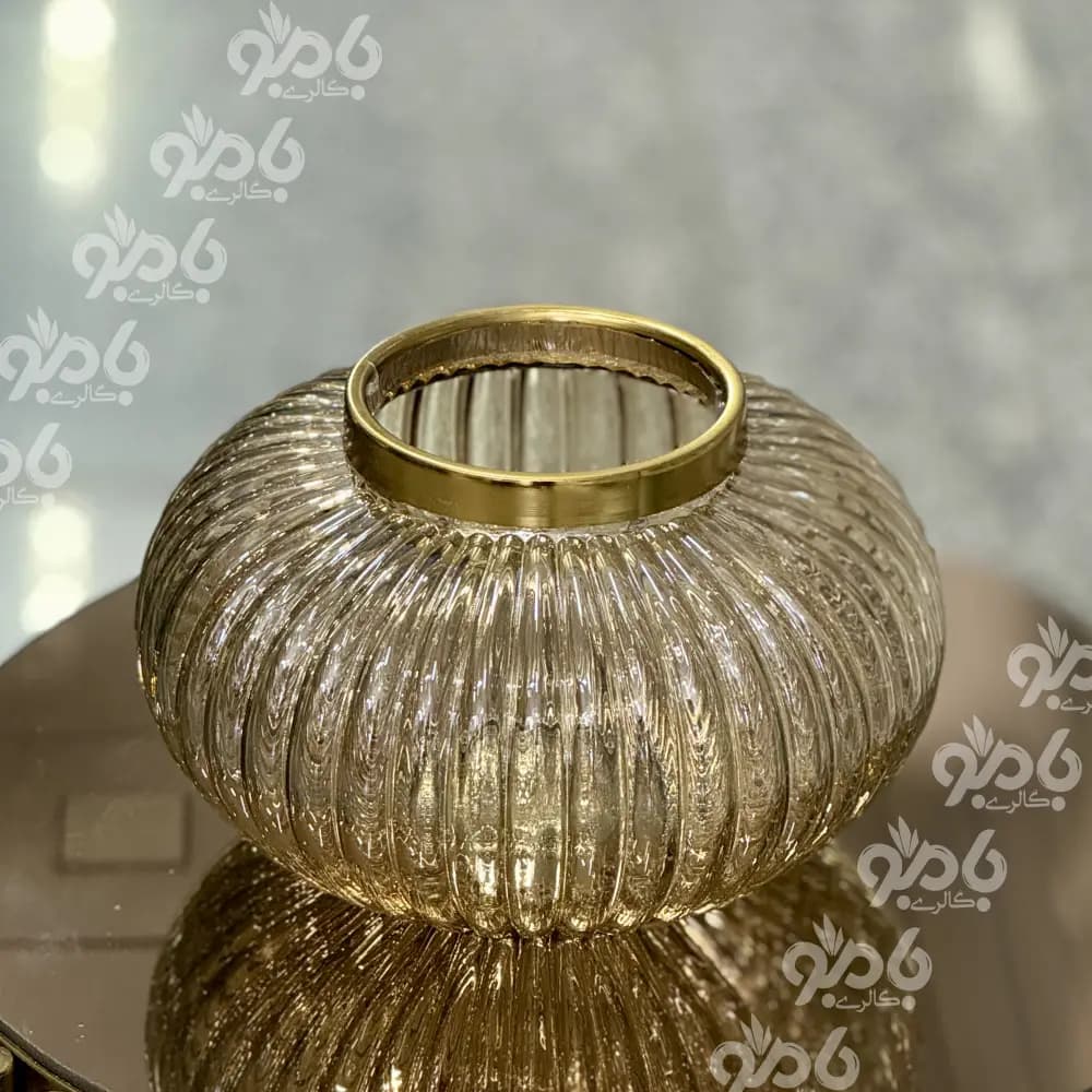 گلدان رومیزی لب فلزی نوا خورشیدی
