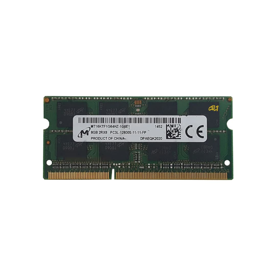 رم لپ تاپ Micron 8GB PC3L-12800S 1600MHz CL11 DDR3