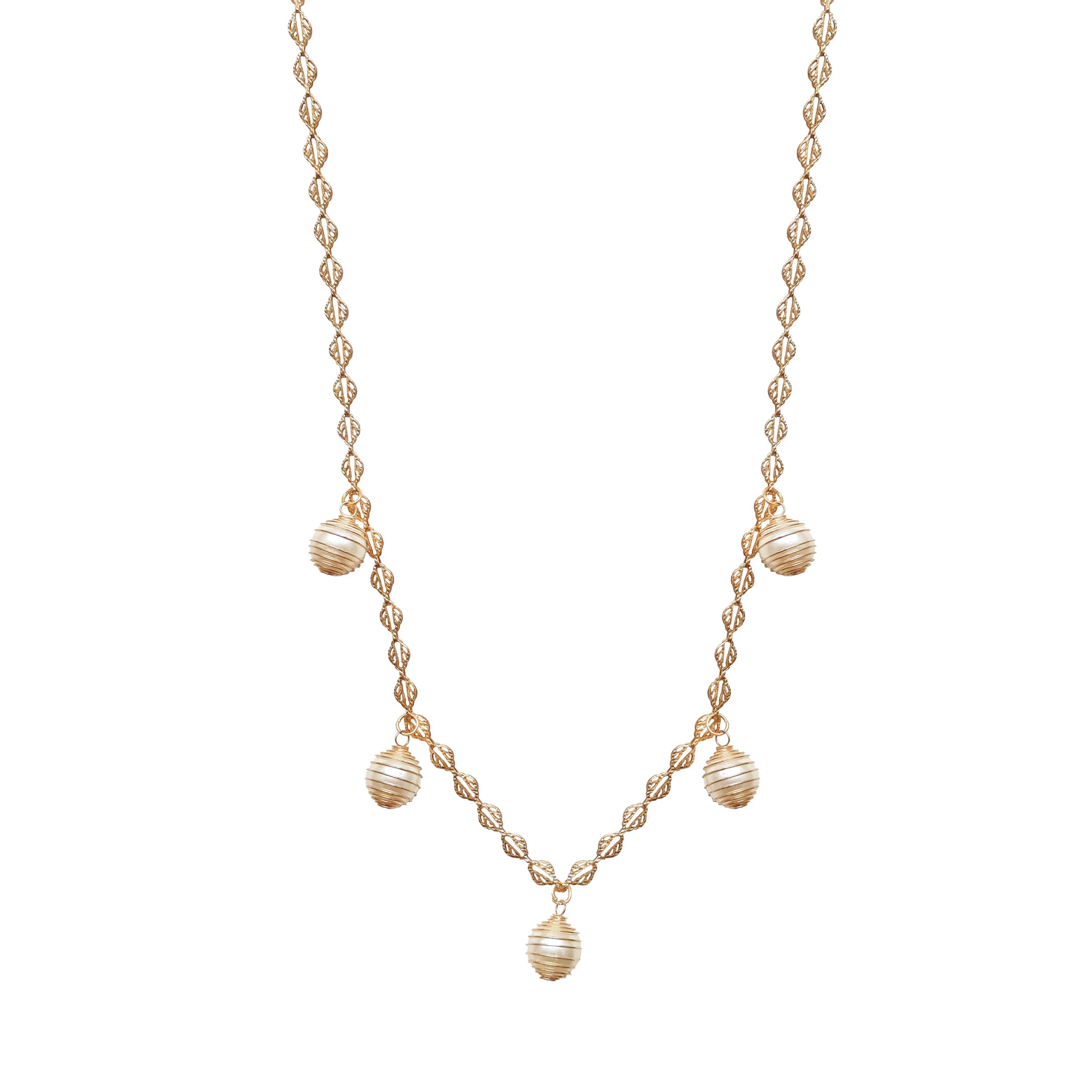 نیم ست شیک دُرّ مکنون | اکسسوری دست‌ساز خط هنر — تصویر ۲
