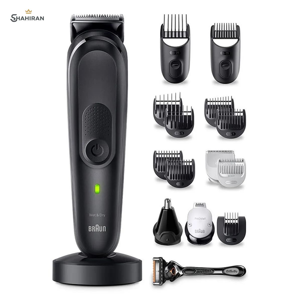 ماشین اصلاح و تیغ ژیلت براون مدل MGK7490