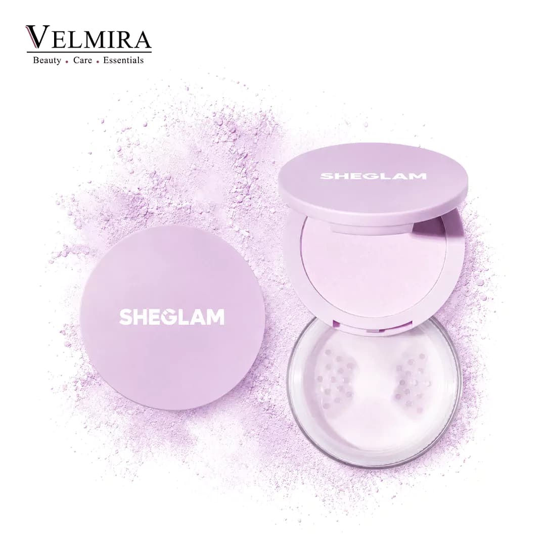 پودر فیکس دوکاره شیگلم Sheglam مدل Undereye Pressed Powder و Full Face Loose Powder