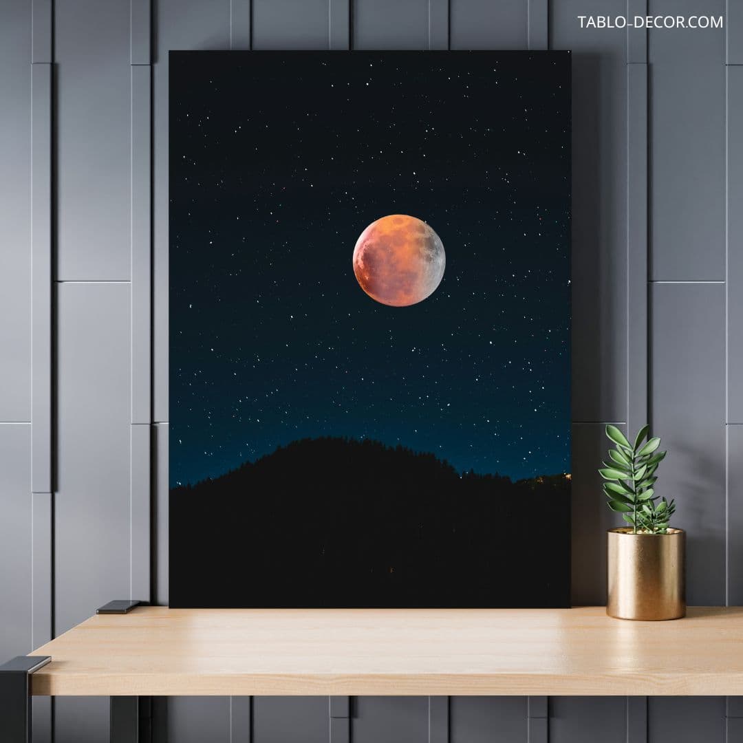 تابلو دکوراتیو ماه تابان Shining moon