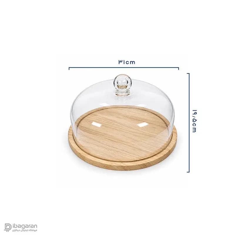 کیک خوری بلور با زیره چوب مدل 45006 — تصویر ۲