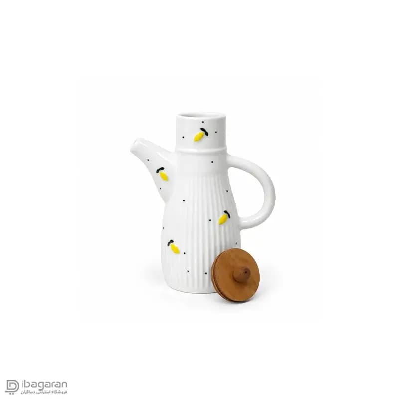 روغن ریز سرامیکی مدل خمره ای با طرح لیمو برجسته — تصویر ۴